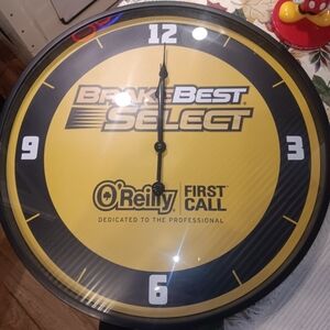 O'Reilly Auto Parts Brake Best Select Advertising Wall Clock